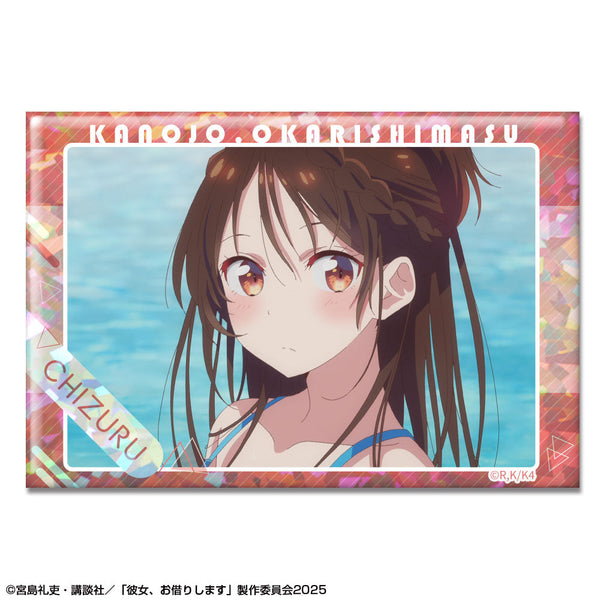 『彼女、お借りします』ホログラム缶バッジ Ver.3 デザイン03(水原千鶴/C)