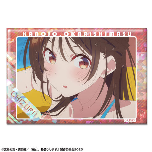 『彼女、お借りします』ホログラム缶バッジ Ver.3 デザイン04(水原千鶴/D)