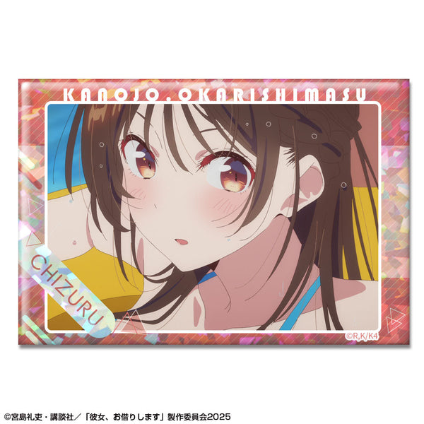 『彼女、お借りします』ホログラム缶バッジ Ver.3 デザイン04(水原千鶴/D)