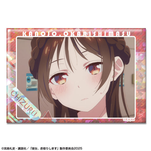 『彼女、お借りします』ホログラム缶バッジ Ver.3 デザイン06(水原千鶴/F)