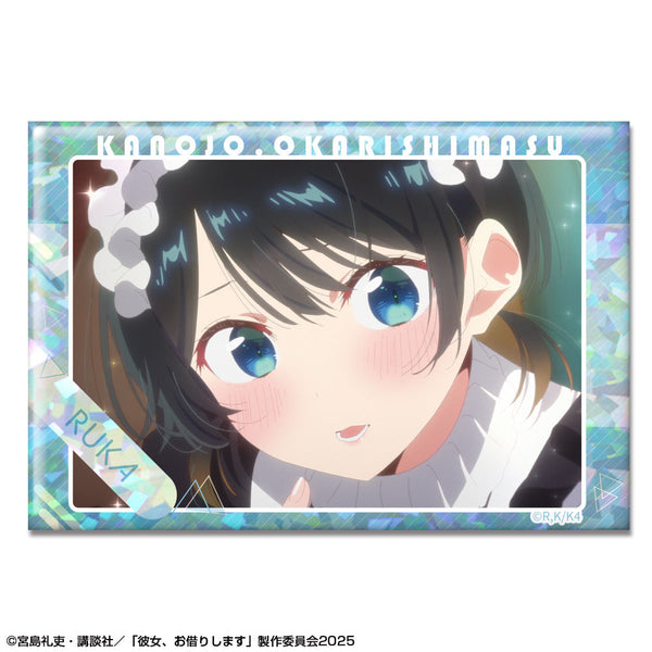 『彼女、お借りします』ホログラム缶バッジ Ver.3 デザイン11(更科瑠夏/B)