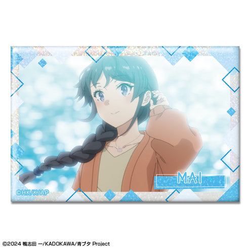 『青春ブタ野郎はサンタクロースの夢を見ない』ホログラム缶バッジ デザイン01(桜島麻衣/A)