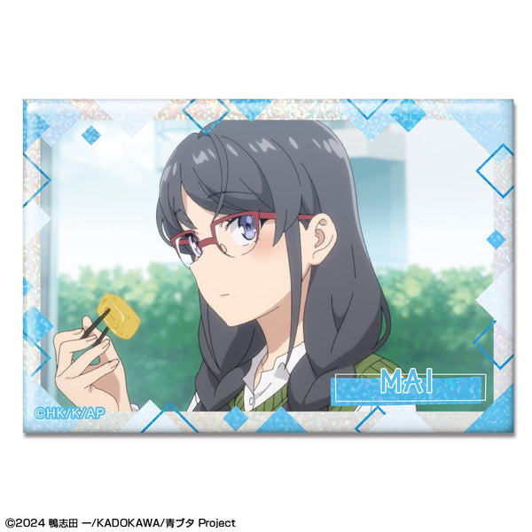 『青春ブタ野郎はサンタクロースの夢を見ない』ホログラム缶バッジ デザイン02(桜島麻衣/B)【202601再販】