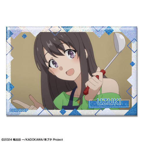 『青春ブタ野郎はサンタクロースの夢を見ない』ホログラム缶バッジ デザイン07(広川卯月)