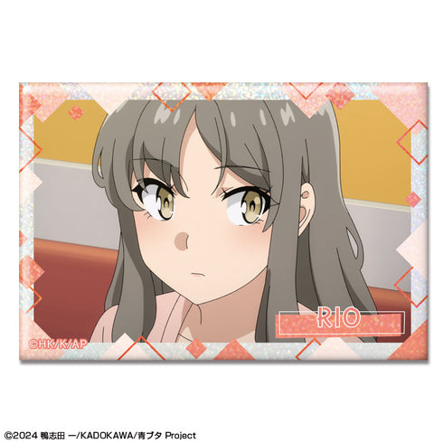 『青春ブタ野郎はサンタクロースの夢を見ない』ホログラム缶バッジ デザイン13(双葉理央)