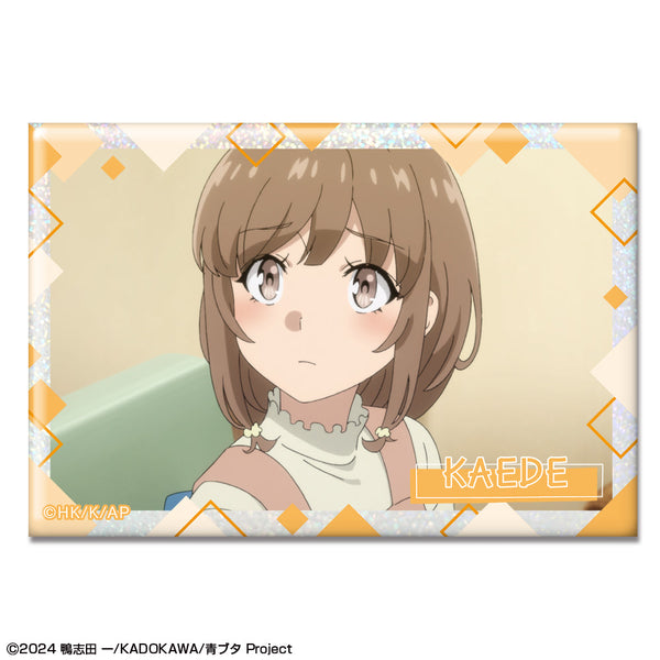 『青春ブタ野郎はサンタクロースの夢を見ない』ホログラム缶バッジ デザイン15(梓川花楓)