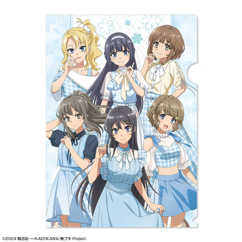 『青春ブタ野郎シリーズ』クリアファイル デザイン07(集合/サマーチェックver.)【描き下ろし】