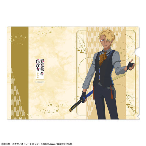 『春夏秋冬代行者 春の舞』クリアファイル デザイン06(阿左美竜胆)