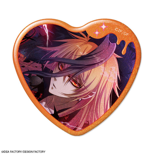 『Glass Heart Princess』ハート型ホログラム缶バッジ デザイン06(朝比奈天馬/B)