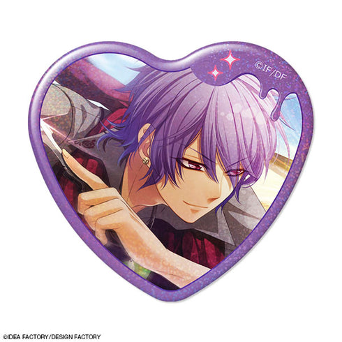 《Glass Heart Princess》心形全息圖鈕扣徽章 設計10(道明寺凱/B)