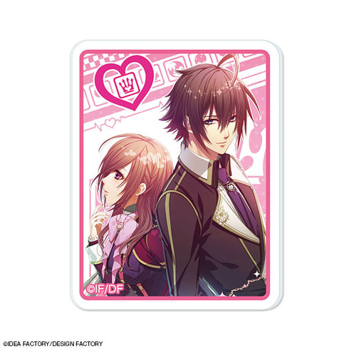 "Glass Heart Princess" Acrylic Badge Design 11 (Kyoko Hime & Shinnosuke Masaki)