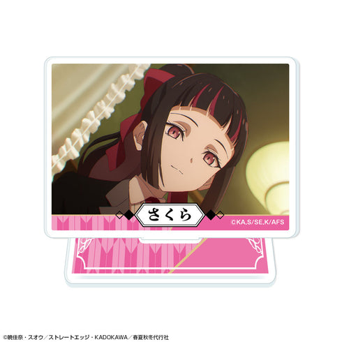 "The Four Seasons Substitute: Spring Dance" Mini Acrylic Stand, Design 06 (Hime-Taka Sakura/B)