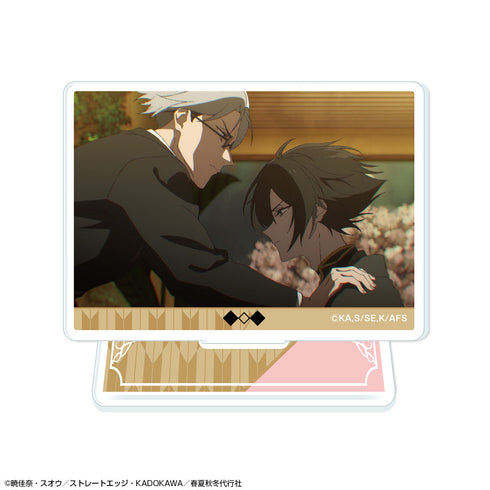 "The Four Seasons Proxy: Spring Dance" Mini Acrylic Stand, Design 19 (Kan-Tsubaki Rōsei & Kan-Getsu Tōchō / B)