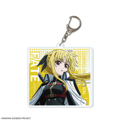 "Magical Girl Lyrical Nanoha EXCEEDS Gun Blaze Vengeance" Large Acrylic Keychain, Design 03 (Fate T. Haraown/A)