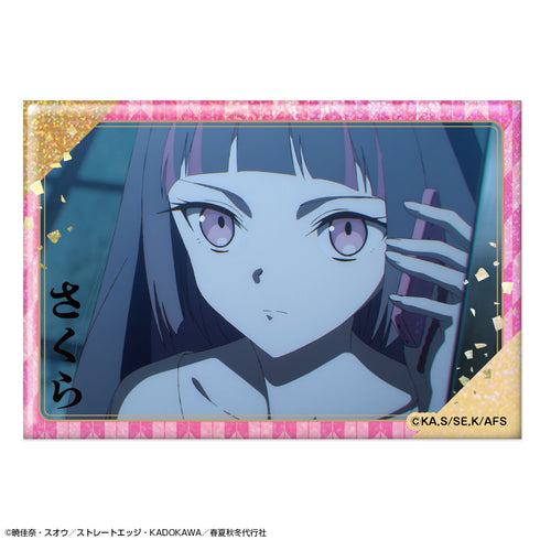 『春夏秋冬代行者 春の舞』ホログラム缶バッジ デザイン04(姫鷹さくら/B)