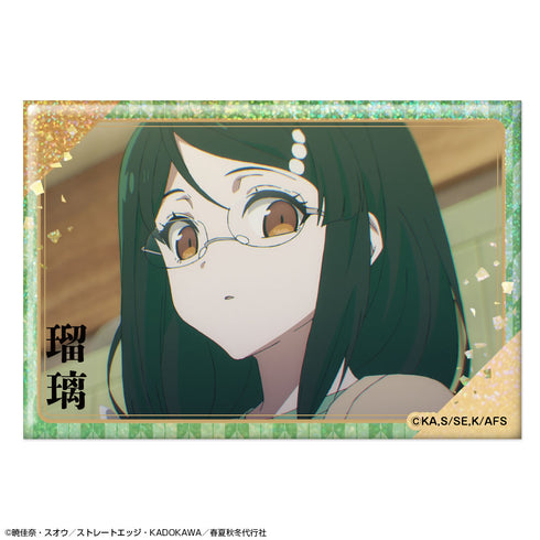 『春夏秋冬代行者 春の舞』ホログラム缶バッジ デザイン06(葉桜瑠璃/B)