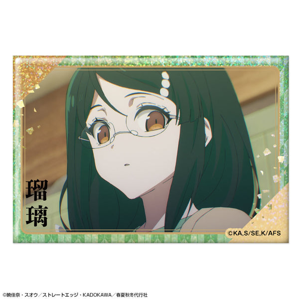 『春夏秋冬代行者 春の舞』ホログラム缶バッジ デザイン06(葉桜瑠璃/B)