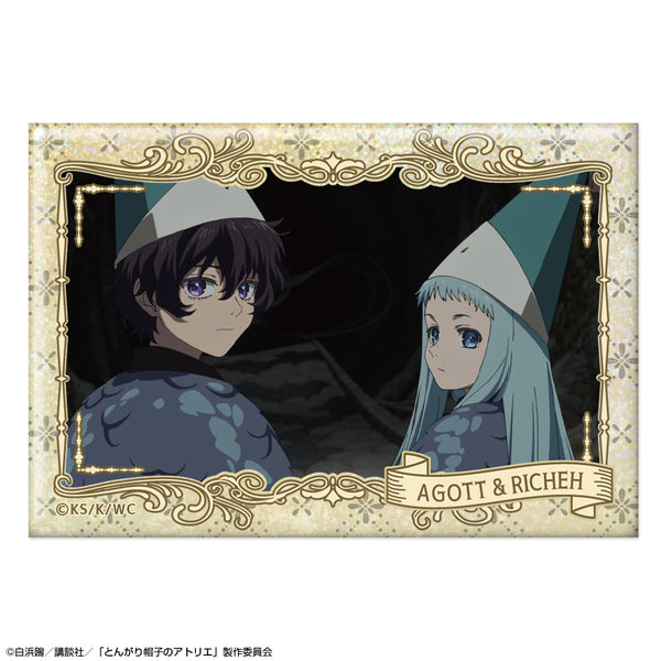 『とんがり帽子のアトリエ』ホログラム缶バッジ Ver.2 デザイン14(アガット&リチェ)