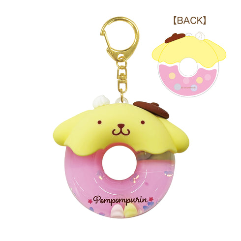 『サンリオキャラクターズ』カラフルドーナツドームキーホルダー ポムポムプリン(ベリー)