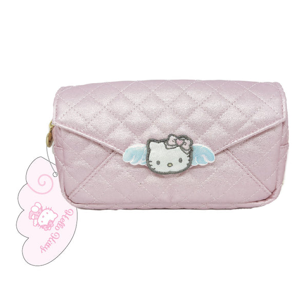 『ハローキティ』エンジェルキルティングラブレター ポーチ ピンク