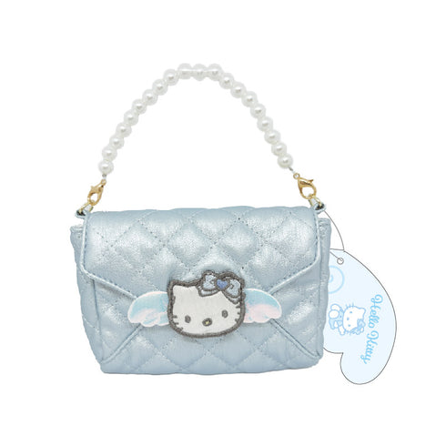 『ハローキティ』エンジェルキルティングラブレター パスケース ブルー