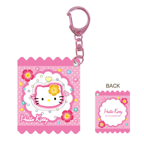 『ハローキティ』90s シャカシャカキーホルダー ハイビスカス【202404再販】