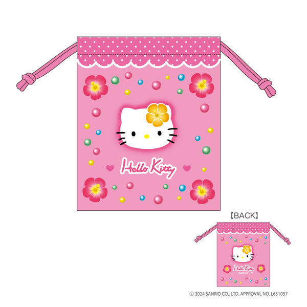『ハローキティ』90s 巾着 ハイビスカス
