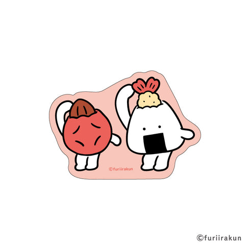 『おにうめ』ステッカー ぺこり