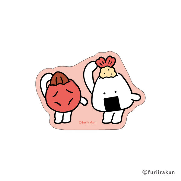 『おにうめ』ステッカー ぺこり