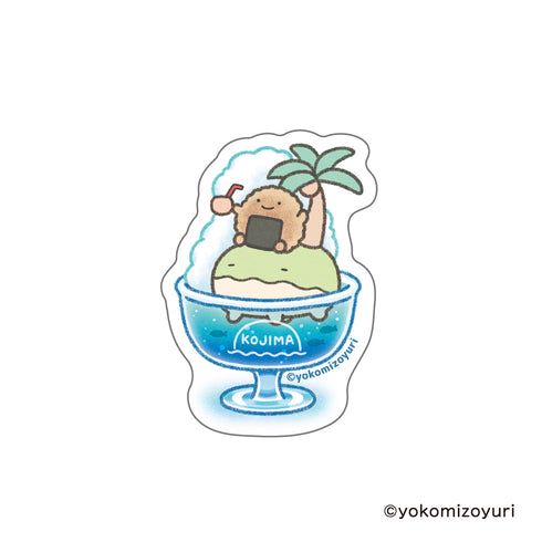 『なんでもいきもの』ステッカー やきおにぎりとこじま(SW)