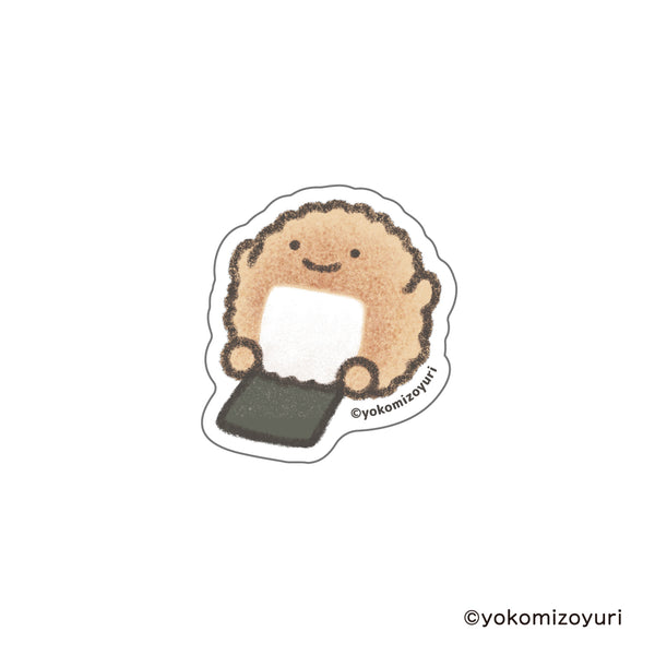 『なんでもいきもの』ステッカー やきおにぎり