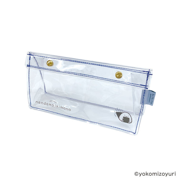 『なんでもいきもの』マチ付きクリアポーチ のりおにぎり