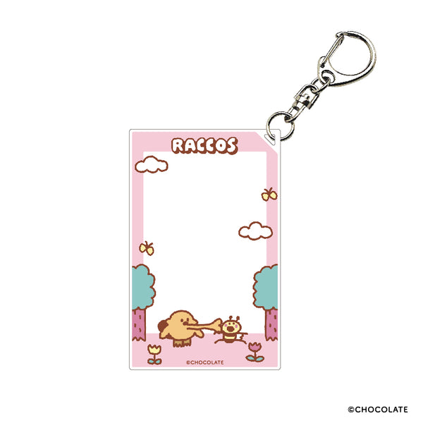 『ラッコズ』フォト風アクリルキーホルダー コラコとハチ