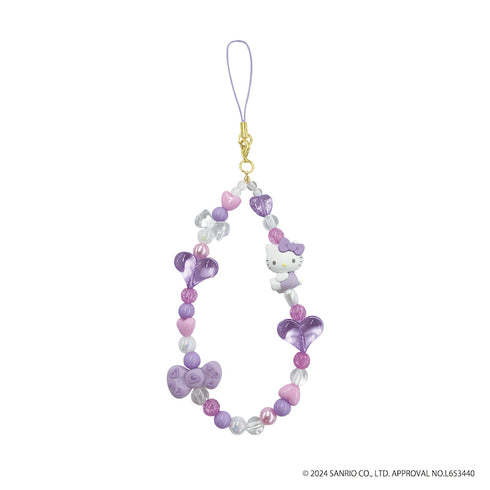 『ハローキティ』HELLO KITTY 2024 GOGOギャル COLLECTION 90s フォンストラップ ヒョウ(パープル)【202503再販】