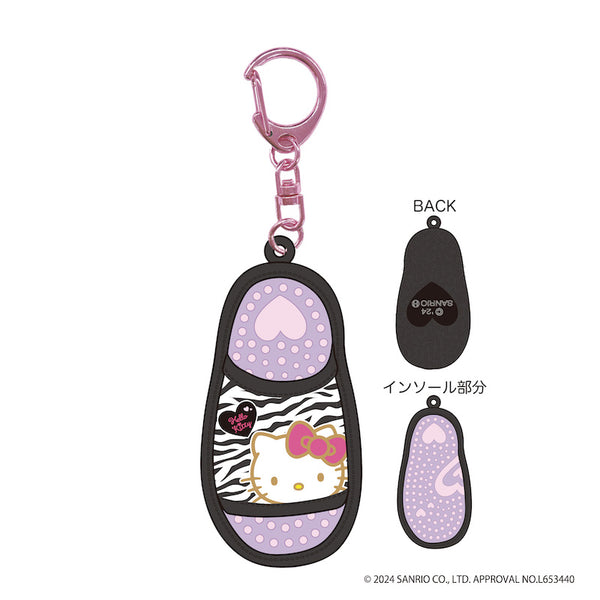 『ハローキティ』HELLO KITTY 2024 GOGOギャル COLLECTION ミニサンダルキーホルダー ゼブラ 【202411再販】