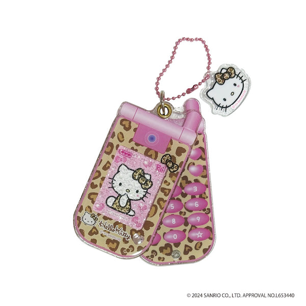 『ハローキティ』HELLO KITTY 2024 GOGOギャル COLLECTION スライドガラケーキーホルダー ヒョウ【202411再販】