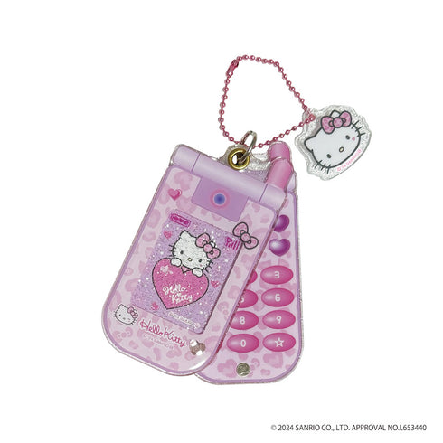 『ハローキティ』HELLO KITTY 2024 GOGOギャル COLLECTION スライドガラケーキーホルダー ヒョウ (ピンク)【202503再販】