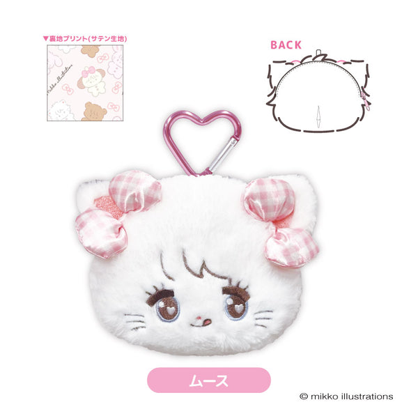 『mikko illustrations(ミッコ)』ぬいぐるみポーチ ムース