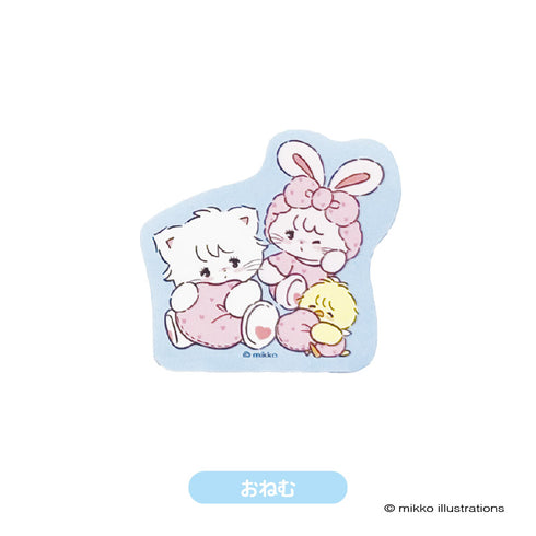 『mikko illustrations(ミッコ)』ステッカー おねむ