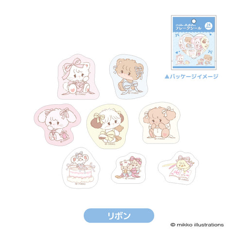 『mikko illustrations(ミッコ)』フレークシール リボン