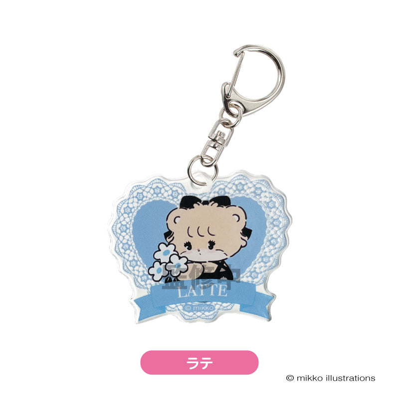 mikko アクリルキーホルダー セット mikko illustrations アクリル染色キーホルダー 全4種類セット