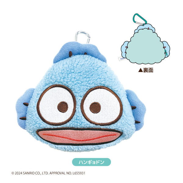 『サンリオキャラクターズ』はぴだんぶい ぬいぐるみポーチ ハンギョドン