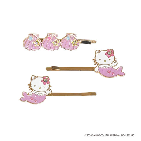 『ハローキティ』ヘアピンセット マーメイド(ピンク)【202504再販】