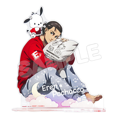 『進撃の巨人×サンリオキャラクターズ』4 ビッグアクリルスタンド エレン×ポチャッコ