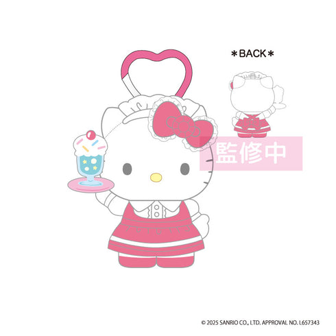 『ハローキティ』ラブリーフリルマスコットキーホルダー メイド (レッド)