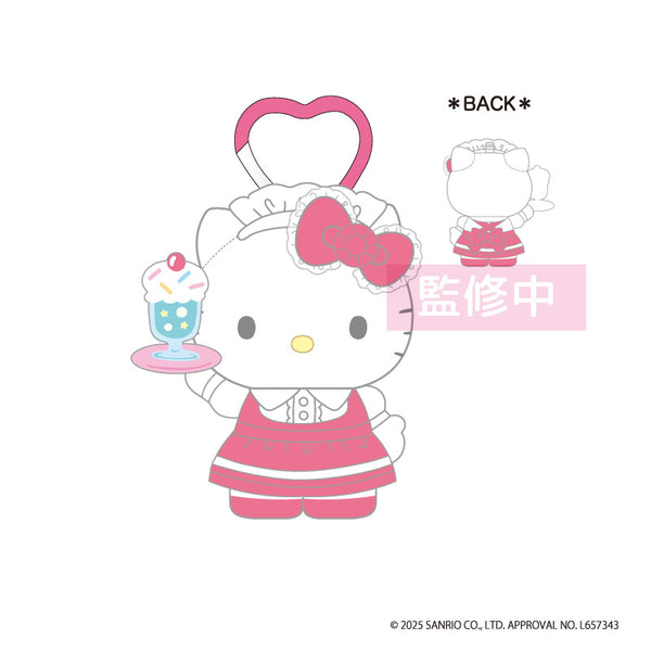 『ハローキティ』ラブリーフリルマスコットキーホルダー メイド (レッド)