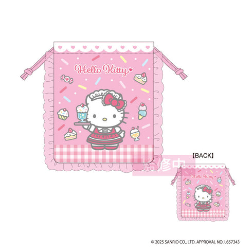 『ハローキティ』ラブリーフリル巾着 メイド