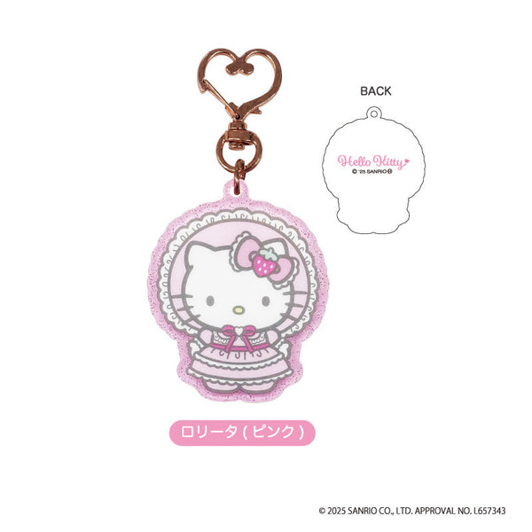 『ハローキティ』ラメアクリルKH ロリータ (ピンク)