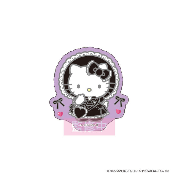『ハローキティ』ダイカットステッカー ロリータ (ブラック)