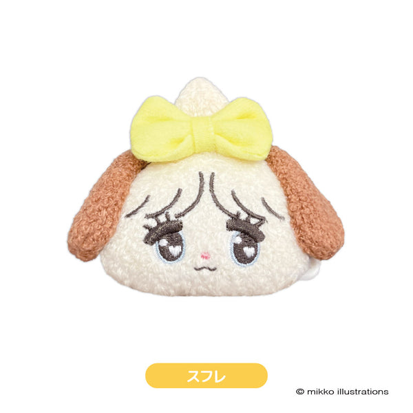 『mikko illustrations(ミッコ)』ぬいぐるみバッジ スフレ